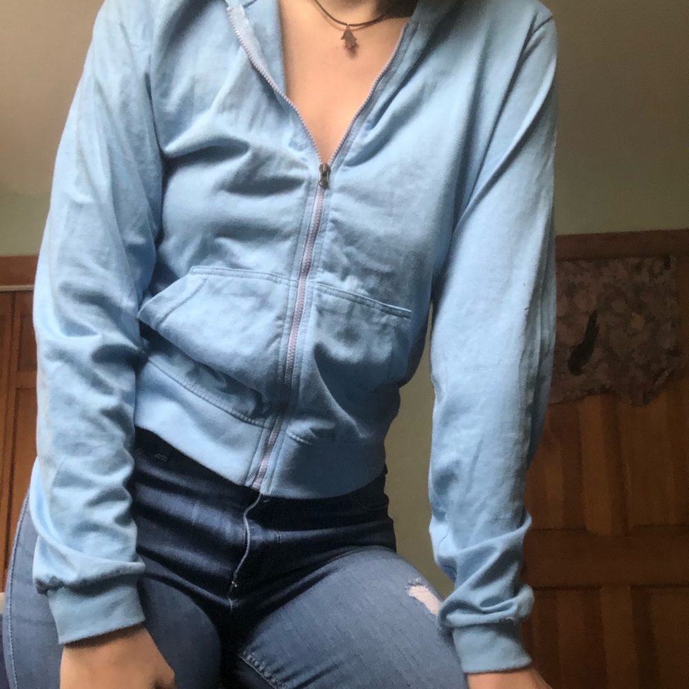 Light blue soffe sweatshirt